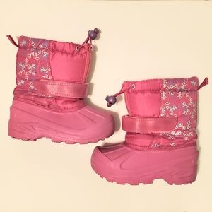 Kids Pink Snow Boots